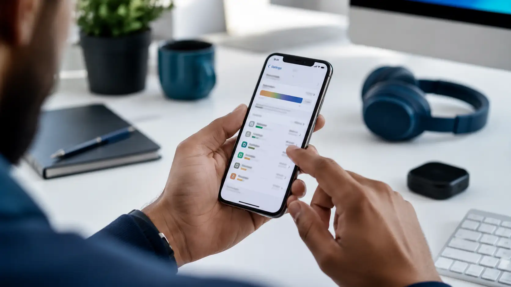 vérifier le stockage iPhone dans les réglages