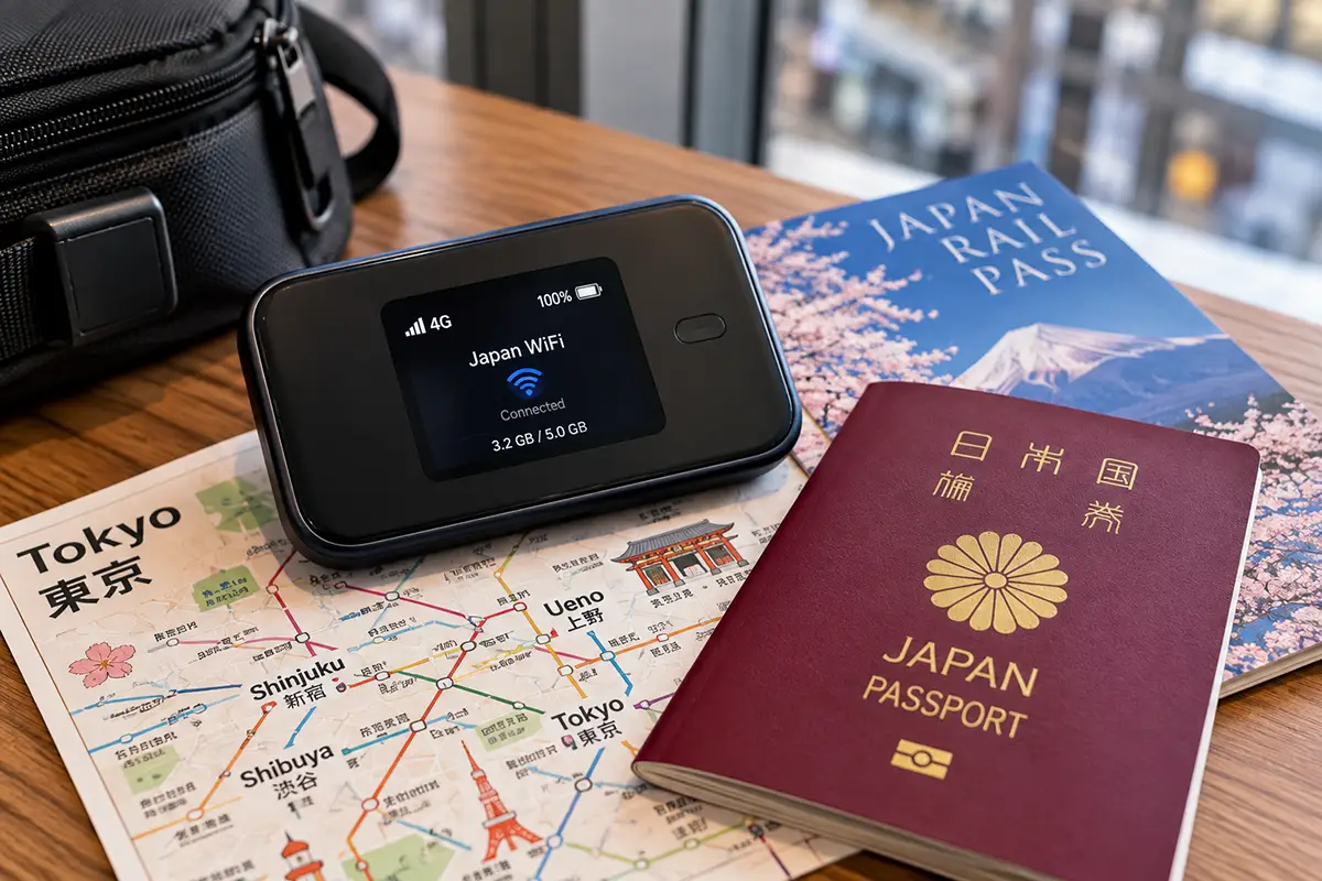 Pocket wifi portable, une alternative à l'eSIM pour avoir internet au Japon